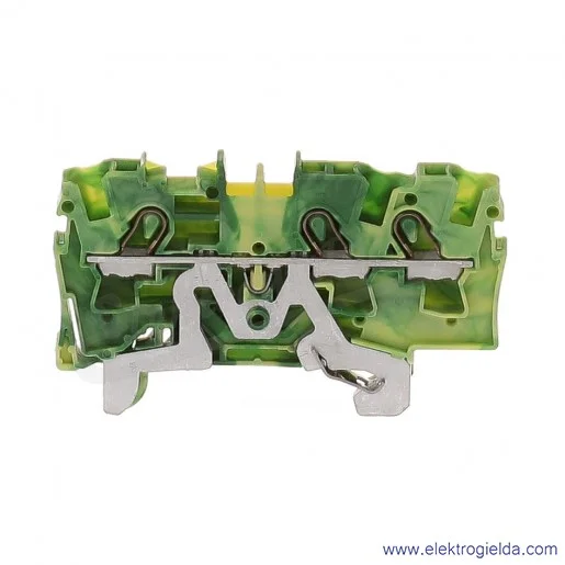 Złączka sprężynowa 2004-1307 4mm2 3-przewodowa, ochronna żółto-zielona PE TopJob S Złączka sprężynowa 2004-1307 4mm2 3-przewodowa, ochronna żółto-zielona PE TopJob S