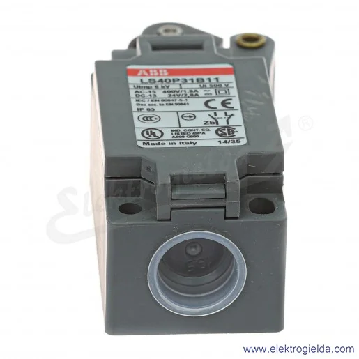 Wyłącznik krańcowy 1SBV010531R1211, LS40P31B11, 1NO1NC, Dźwignia z rolką 22mm, z tworzywa Wyłącznik krańcowy 1SBV010531R1211, LS40P31B11, 1NO1NC, Dźwignia z rolką 22mm, z tworzywa