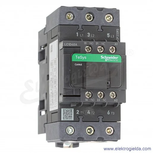 LC1D40AP5 1z+1r 18,5kW 60A Uc 230 VAC 50Hz Stycznik zaciski śrubowe LC1D40AP5 1z+1r 18,5kW 60A Uc 230 VAC 50Hz Stycznik zaciski śrubowe