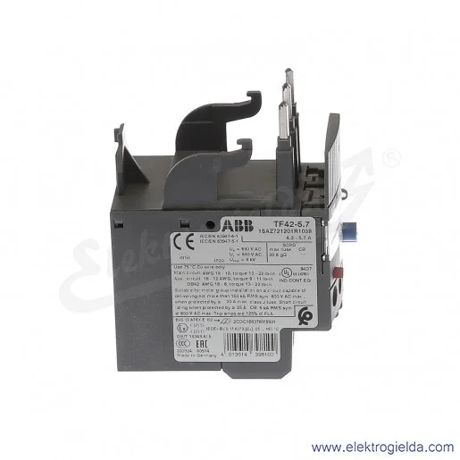 Przekaźnik termiczny TF42-5.7 4.2-5.7 A Przekaźnik termiczny TF42-5.7 4.2-5.7 A