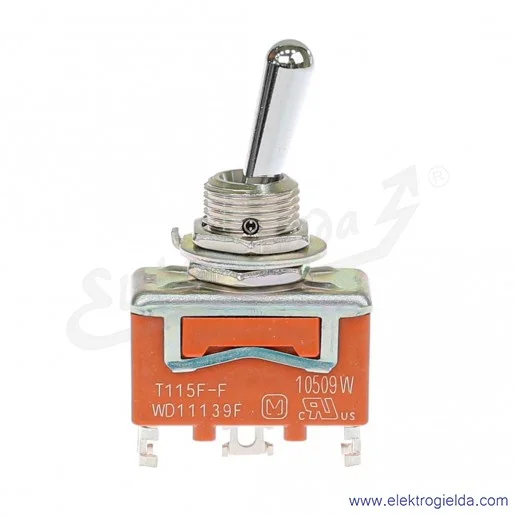Przełącznik T115F-F 1P ON- ON 15A 250VAC Przełącznik T115F-F 1P ON- ON 15A 250VAC