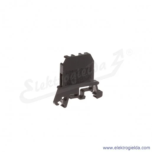 ZUG G 2,5 Złączka czarna jednotorowa gwintowa ZUG G 2,5 Złączka czarna jednotorowa gwintowa