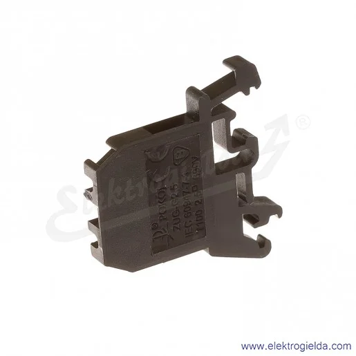 ZUG G 2,5 Złączka czarna jednotorowa gwintowa ZUG G 2,5 Złączka czarna jednotorowa gwintowa