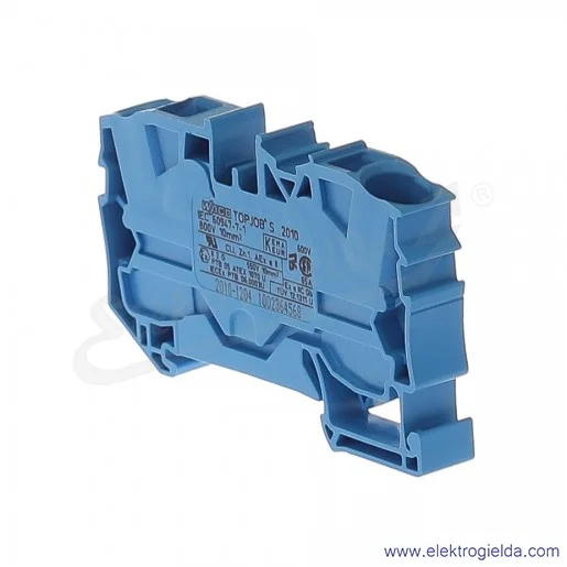 Złączka sprężynowa 2010-1204 10mm2 2-przewodowa, niebieska TopJob S Złączka sprężynowa 2010-1204 10mm2 2-przewodowa, niebieska TopJob S