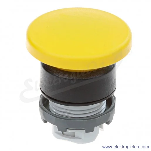 Napęd przycisku MPM110Y, żółty, 22mm, grzybkowy, IP66, samopowrotny Napęd przycisku MPM110Y, żółty, 22mm, grzybkowy, IP66, samopowrotny