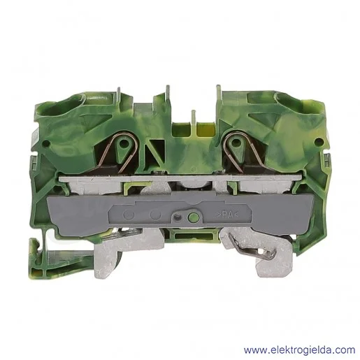 Złączka sprężynowa 2010-1207 10mm2 2-przewodowa, ochronna żółto-zielona PE TopJob S Złączka sprężynowa 2010-1207 10mm2 2-przewodowa, ochronna żółto-zielona PE TopJob S