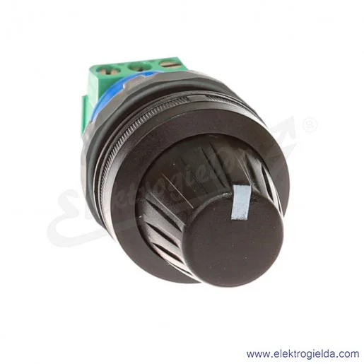 Potencjometr obrotowy MT105B, 5kOhm, czarny Potencjometr obrotowy MT105B, 5kOhm, czarny