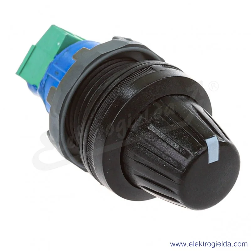 Potencjometr obrotowy MT110B, 10kOhm, czarny Potencjometr obrotowy MT110B, 10kOhm, czarny