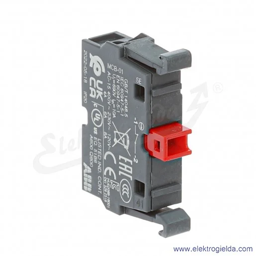 Styk pod przycisk, MCB01, 1NC Styk pod przycisk, MCB01, 1NC