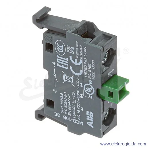 Styk 1SFA611610R2001, MCB10B, NO Styk 1SFA611610R2001, MCB10B, NO