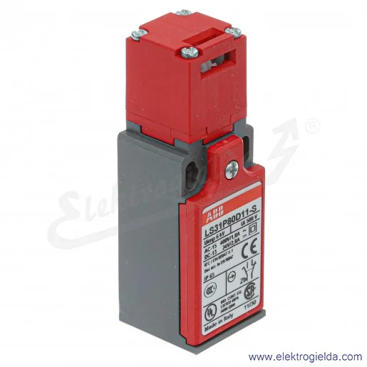 Wyłącznik krańcowy 1SBV030180R1411, LS31P80D11-S bezpieczeństwa, 1NO1NC, 10A, pierścień pociągany linką Wyłącznik krańcowy 1SBV030180R1411, LS31P80D11-S bezpieczeństwa, 1NO1NC, 10A, pierścień pociągany linką