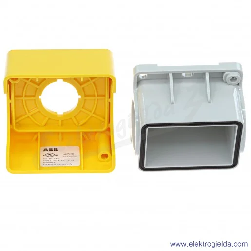 Kaseta pusta 1SFA619821R1000, CEPY1-0, 1 otworowa, żółta, IP66 Kaseta pusta 1SFA619821R1000, CEPY1-0, 1 otworowa, żółta, IP66