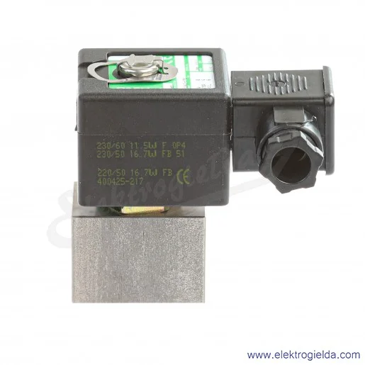 Zawór elektromagnetyczny SCG262-575, G1/4SS, 2/2NC, 230VAC 12W, G1/4 Zawór elektromagnetyczny SCG262-575, G1/4SS, 2/2NC, 230VAC 12W, G1/4