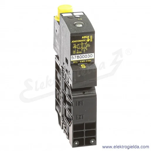 Zawór rozdzielający 57800030, 5/2, monostabilny, Fi6, cewka 24 VDC, montaż na wyspie Zawór rozdzielający 57800030, 5/2, monostabilny, Fi6, cewka 24 VDC, montaż na wyspie