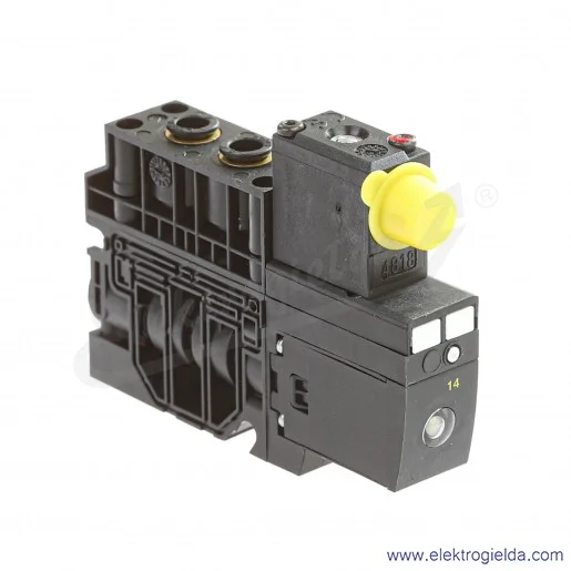 Zawór rozdzielający 57800030, 5/2, monostabilny, Fi6, cewka 24 VDC, montaż na wyspie Zawór rozdzielający 57800030, 5/2, monostabilny, Fi6, cewka 24 VDC, montaż na wyspie