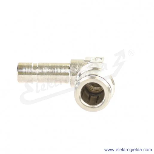 Złączka kątowa metalowa, kolanko fi 8mm, fi 8mm, 6555-8-8 Złączka kątowa metalowa, kolanko fi 8mm, fi 8mm, 6555-8-8