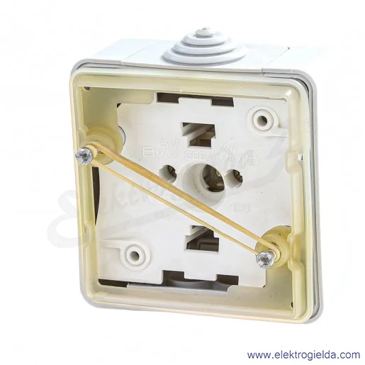 Podstawa 91674, PLEXO 55S 5W do 250V do sygnalizatora optycznego, bez żarówki Podstawa 91674, PLEXO 55S 5W do 250V do sygnalizatora optycznego, bez żarówki