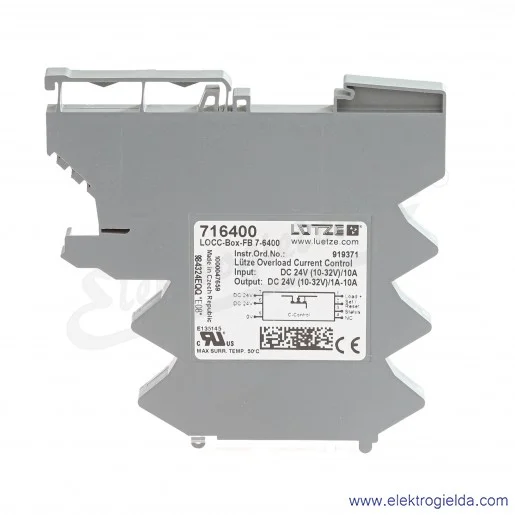 Bezpiecznik elektroniczny LOCC-Box-FB, 1-10A, 12-24VDC, 716400