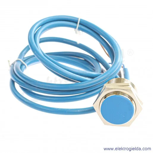 Czujnik indukcyjny 6521699006, KIB-M30EA/010-2G,  przewód 2m, IP67, niebieski, czoło kryte Czujnik indukcyjny 6521699006, KIB-M30EA/010-2G,  przewód 2m, IP67, niebieski, czoło kryte