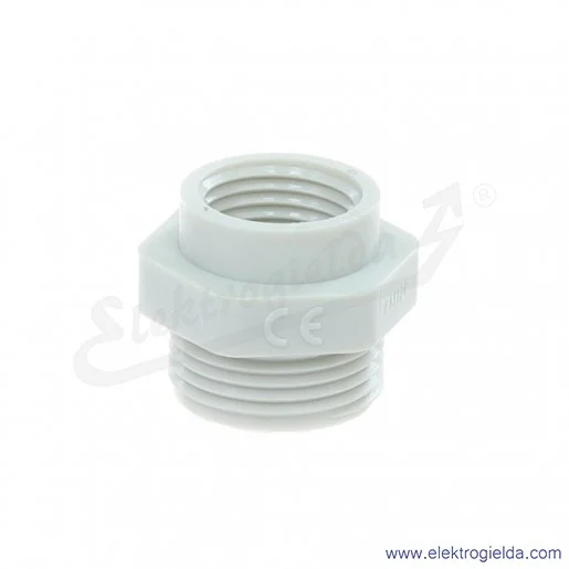 Redukcja E03DK-02120100203, DR 11/9, z tworzywa, PG11/PG9, pod klucz 22 Redukcja E03DK-02120100203, DR 11/9, z tworzywa, PG11/PG9, pod klucz 22