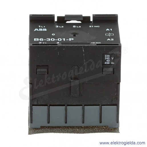 Stycznik GJL1211009R8010, B63001P, 3P, 230VAC, 3NO+1NC, 4kW, 12A Stycznik GJL1211009R8010, B63001P, 3P, 230VAC, 3NO+1NC, 4kW, 12A