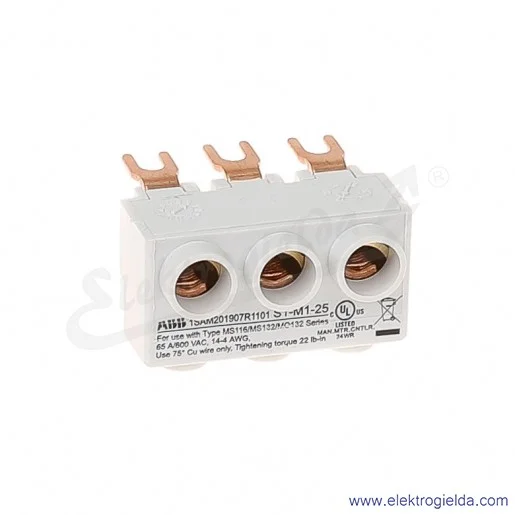 Zacisk S1-M1-25 zasilanie do trzech faz Zacisk S1-M1-25 zasilanie do trzech faz
