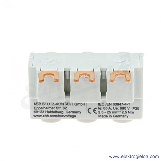 Zacisk S1-M1-25 zasilanie do trzech faz Zacisk S1-M1-25 zasilanie do trzech faz