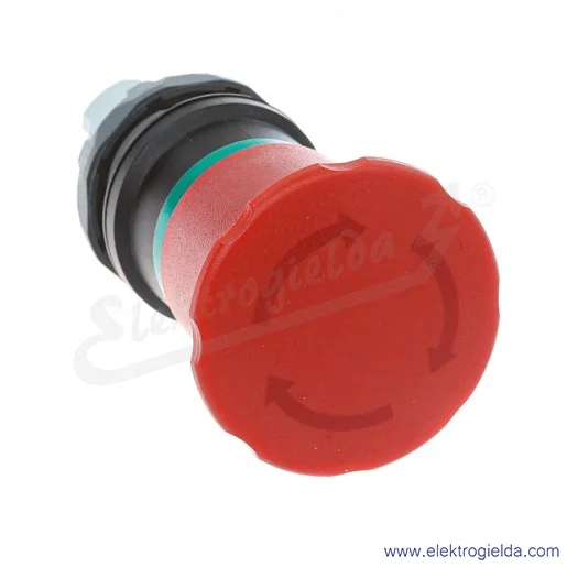 Napęd przycisku bezpieczeństwa 1SFA611523R1001, MPET4-10R, czerwony, powrót przez obrót, bistabilny Napęd przycisku bezpieczeństwa 1SFA611523R1001, MPET4-10R, czerwony, powrót przez obrót, bistabilny