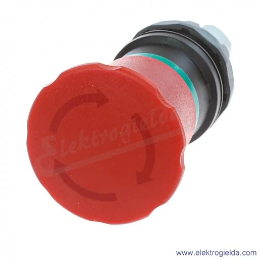 Napęd przycisku bezpieczeństwa 1SFA611523R1001, MPET4-10R, czerwony, powrót przez obrót, bistabilny Napęd przycisku bezpieczeństwa 1SFA611523R1001, MPET4-10R, czerwony, powrót przez obrót, bistabilny