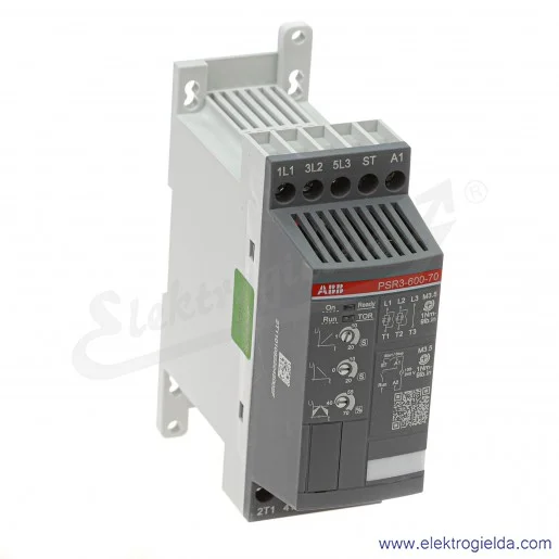 Softstart 1SFA896103R7000, PSR3-600-70, 1.5KW, 208..600VAC, 3.9A, montaż DIN Softstart 1SFA896103R7000, PSR3-600-70, 1.5KW, 208..600VAC, 3.9A, montaż DIN