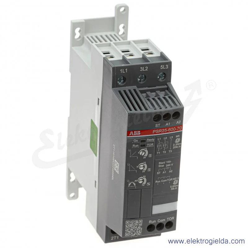 Softstart 1SFA896108R7000, PSR25-600-70, 11KW, 208...600VAC, 25A, montaż DIN Softstart 1SFA896108R7000, PSR25-600-70, 11KW, 208...600VAC, 25A, montaż DIN