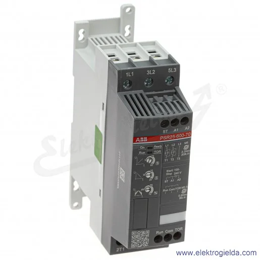 Softstart 1SFA896108R7000, PSR25-600-70, 11KW, 208...600VAC, 25A, montaż DIN Softstart 1SFA896108R7000, PSR25-600-70, 11KW, 208...600VAC, 25A, montaż DIN