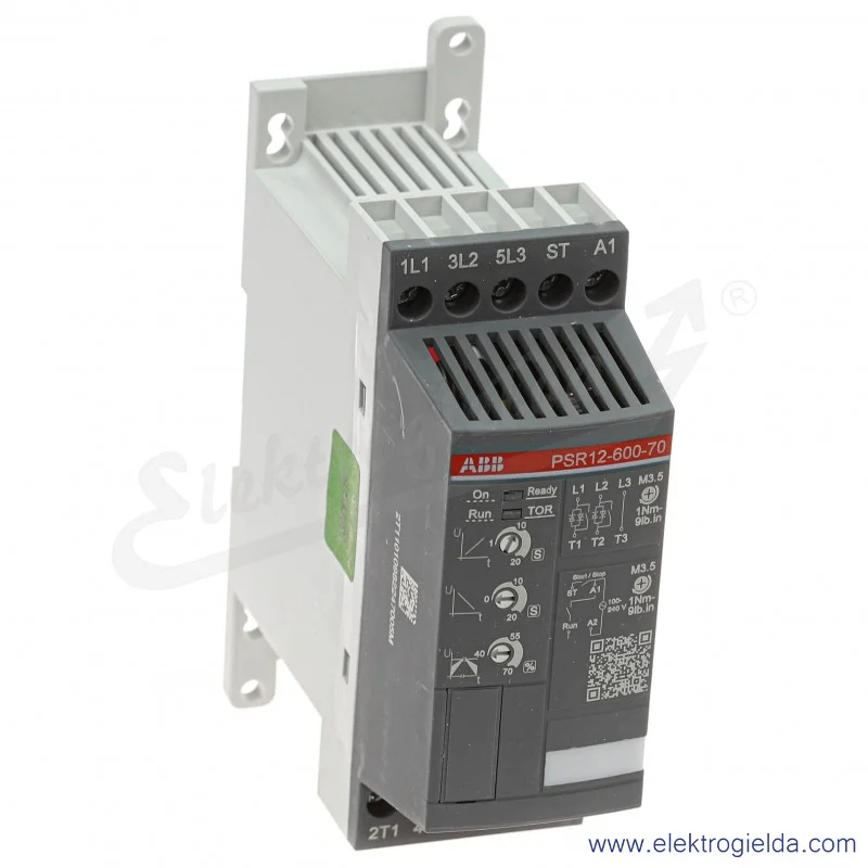 Softstart 1SFA896106R7000, PSR12-600-70, 5.5KW, 208...600VAC, 12A, montaż DIN Softstart 1SFA896106R7000, PSR12-600-70, 5.5KW, 208...600VAC, 12A, montaż DIN
