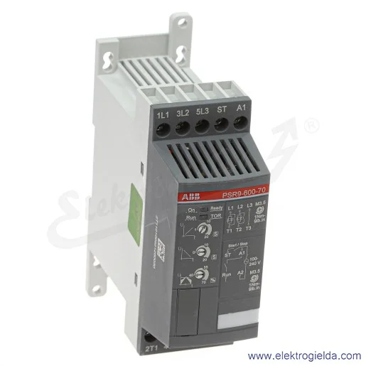 Softstart 1SFA896105R7000, PSR9-600-70, 4KW, 208...600VAC, 9A, montaż DIN Softstart 1SFA896105R7000, PSR9-600-70, 4KW, 208...600VAC, 9A, montaż DIN