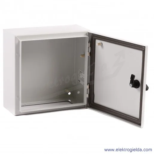 Obudowa metalowa NSYS3D3315 300x300x150 Drzwi pełne bez płyty montażowej Obudowa metalowa NSYS3D3315 300x300x150 Drzwi pełne bez płyty montażowej