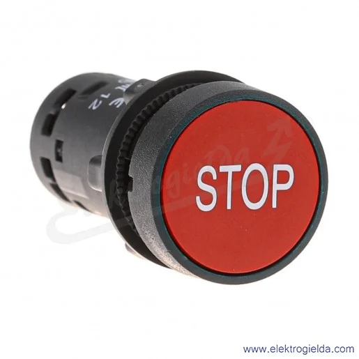 XB7NA4234 Przycisk płaski czerwony samo powrotny STOP bez podświetlenia XB7NA4234 Przycisk płaski czerwony samo powrotny STOP bez podświetlenia