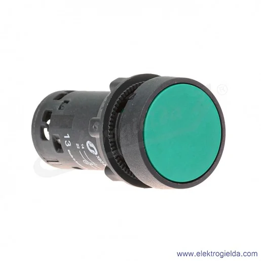 XB7NH35 Przycisk płaski zielony 1NO+1NC bistabilny bez oznaczenia bez podświetlenia XB7NH35 Przycisk płaski zielony 1NO+1NC bistabilny bez oznaczenia bez podświetlenia