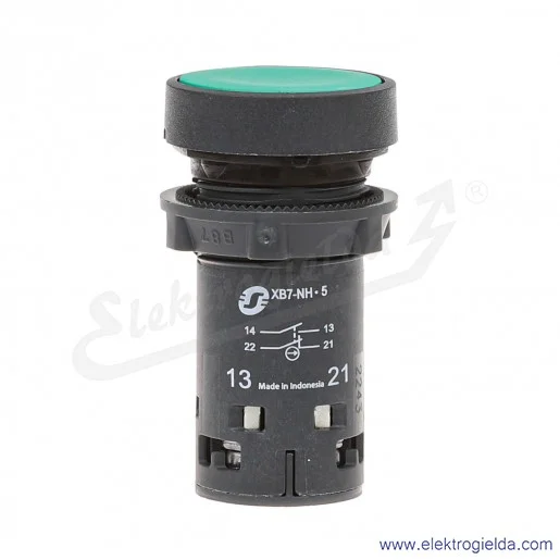 XB7NH35 Przycisk płaski zielony 1NO+1NC bistabilny bez oznaczenia bez podświetlenia XB7NH35 Przycisk płaski zielony 1NO+1NC bistabilny bez oznaczenia bez podświetlenia