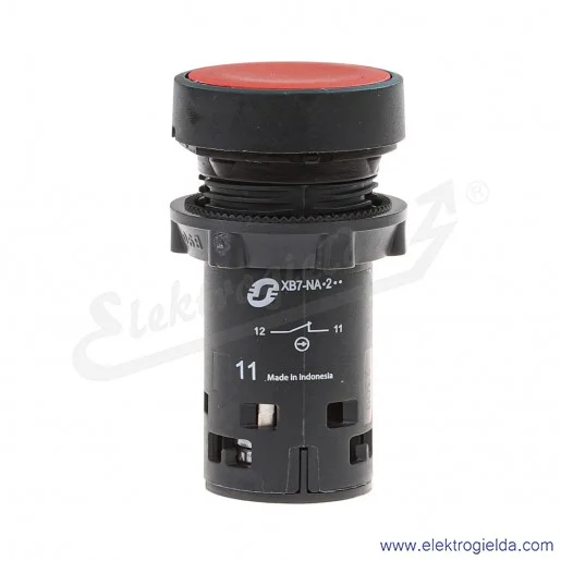 XB7NA42 Przycisk płaski czerwony 1NC samo powrotny bez oznaczenia bez podświetlenia XB7NA42 Przycisk płaski czerwony 1NC samo powrotny bez oznaczenia bez podświetlenia