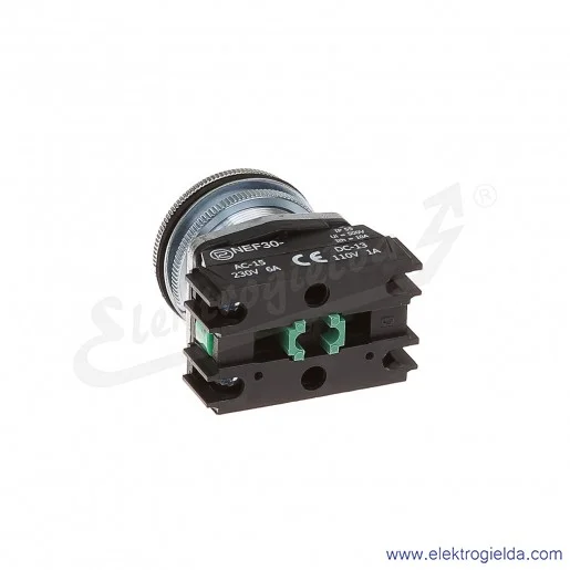 Przycisk sterowniczy NEF30 Kz2X zielony kryty 30mm 2NO Przycisk sterowniczy NEF30 Kz2X zielony kryty 30mm 2NO