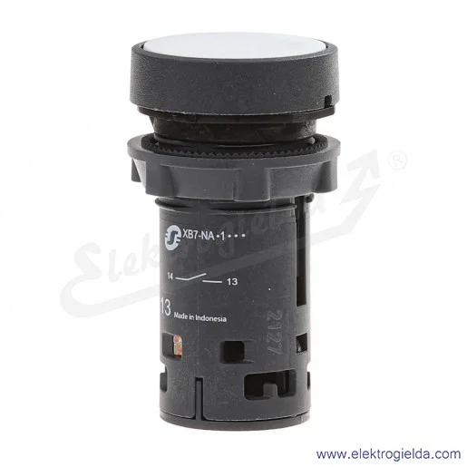 XB7NA11 Przycisk płaski biały 1NO samo powrotny bez oznaczenia bez podświetlenia XB7NA11 Przycisk płaski biały 1NO samo powrotny bez oznaczenia bez podświetlenia