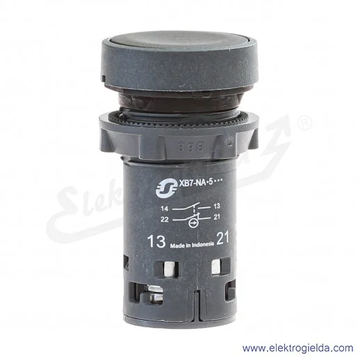 XB7NA25 Przycisk płaski czarny 1NO+1NC samo powrotny bez oznaczenia bez podświetlenia XB7NA25 Przycisk płaski czarny 1NO+1NC samo powrotny bez oznaczenia bez podświetlenia