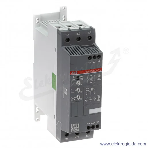 Softstart 1SFA896111R7000, PSR45-600-70, 22KW, 208...600VAC, 45A, montaż DIN Softstart 1SFA896111R7000, PSR45-600-70, 22KW, 208...600VAC, 45A, montaż DIN
