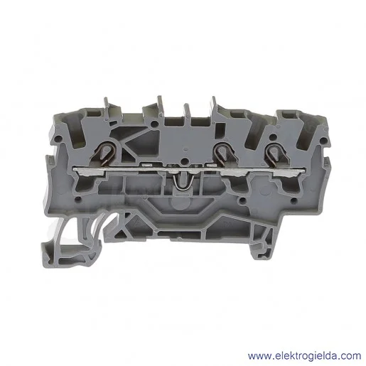 Złączka sprężynowa  2001-1301 1,5mm2 3-przewodowa,  szara TopJob S Złączka sprężynowa  2001-1301 1,5mm2 3-przewodowa,  szara TopJob S