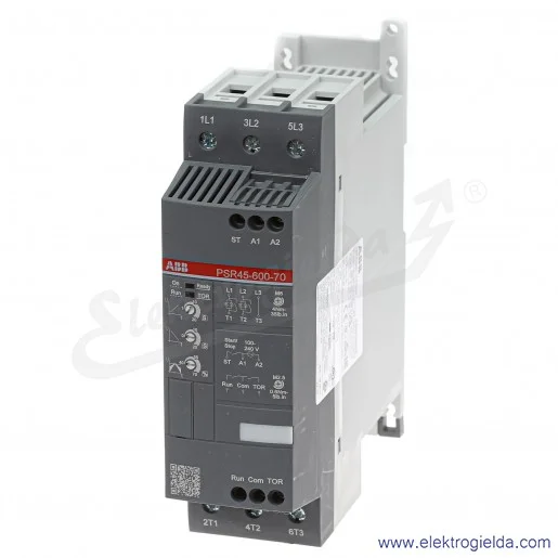 Softstart 1SFA896111R7000, PSR45-600-70, 22KW, 208...600VAC, 45A, montaż DIN Softstart 1SFA896111R7000, PSR45-600-70, 22KW, 208...600VAC, 45A, montaż DIN