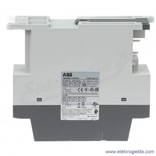 Softstart 1SFA896110R7000, PSR37-600-70, 18,5KW, 208...600VAC, 37A, montaż DIN Softstart 1SFA896110R7000, PSR37-600-70, 18,5KW, 208...600VAC, 37A, montaż DIN