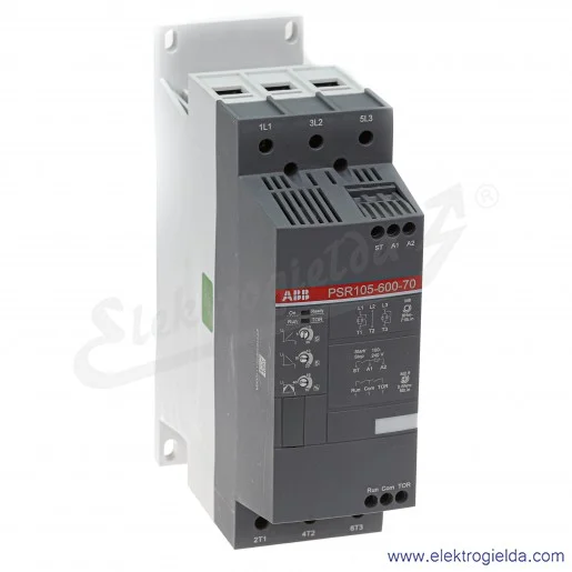 Softstart 1SFA896115R7000, PSR105-600-70, 55kW, 208...600VAC, 85A, montaż DIN Softstart 1SFA896115R7000, PSR105-600-70, 55kW, 208...600VAC, 85A, montaż DIN