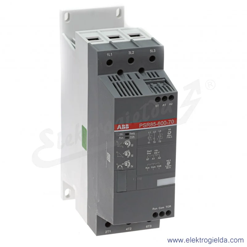 Softstart 1SFA896114R7000, PSR85-600-70, 45KW, 208...600VAC, 85A, montaż DIN