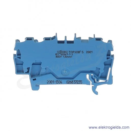 Złączka sprężynowa 2001-1304 1,5mm2 3-przewodowa, niebieska TopJob S Złączka sprężynowa 2001-1304 1,5mm2 3-przewodowa, niebieska TopJob S