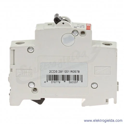 Wyłącznik nadprądowy 2CDS281001R0578, S201P-Z50, 1P, 50A, typ Z, 15kA Wyłącznik nadprądowy 2CDS281001R0578, S201P-Z50, 1P, 50A, typ Z, 15kA